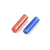 50g Transparent Colours Rainbow Glass Bugle Beads GLAA-FP0001-23-3