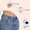 1Pc Gemstone Chip with 201 Stainless Steel Charm Keychains KEYC-CO0001-01C-4