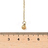 304 Stainless Steel Round Ball Y Tassel Necklaces NJEW-D322-01G-3