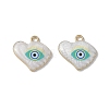 Rack Plating Alloy Enamel Pendants FIND-I038-02-2