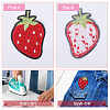 36Pcs 6 Styles Strawberry Computerized Embroidery Cloth Self Adhesive Patches PATC-FG0002-42-4