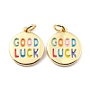 Brass Enamel Pendants LS-KK-K250-25G-1