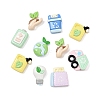 Environmental Protection Series Opaque Resin Cabochons RESI-Z048-02-2