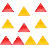 CHGCRAFT 10Pcs 2 Colors Slow Moving Vehicle Sign AJEW-CA0003-39-1