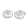Textured Alloy Big Pendants PALLOY-T091-41P-1