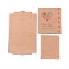 Kraft Paper Boxes and Earring Jewelry Display Cards CON-L015-B08-2