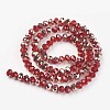 Electroplate Transparent Glass Beads Strands LS-EGLA-A034-T8mm-N12-2