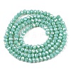 Electroplate Glass Beads Strands EGLA-A044-P2mm-B14-3