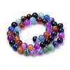 Natural Striped Agate/Banded Agate Beads X1-G-S259-04J-8mm-2