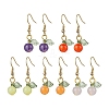 5Pairs 5 Colors Acrylic Dangle Earrings EJEW-JE05749-1