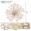 ABS Imitation Pearl Acrylic Flowers Brooch PW-WG53798-04-1