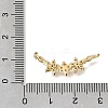 Brass Pave Clear Cubic Zirconia Pendants KK-K427-05B-G-3