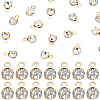 50Pcs Brass Pendants KK-BBC0025-91C-1