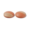 Two Tone Wood Grain Frosted Imitation Leather Style Resin Cabochons LS-RESI-G053-01A-2