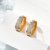 304 Stainless Steel Polishing effect Hoop Earrings EJEW-M001-27G-1