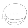 Pentagram Alloy with Aluminium 3 Layer Waist Belly Chains for Women FS-WGF67DF-01-5