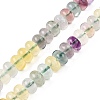 Natural Colorful Fluorite Beads Strands G-T138-75-4