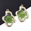 Epoxy Resin Pendants LS-X-RESI-T045-028B-1