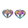 Rainbow Color Alloy Pendants PALLOY-T054-160-3