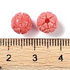 Synthetic Shell Dyed Carved Beads SHEL-H005-28-3