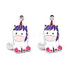 304 Stainless Steel Enamel Charms STAS-L022-289P-1