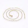304 Stainless Steel Singapore Chain Necklaces MAK-L015-25B-2