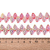 Electroplate Transparent Glass Beads Strands EGLA-N056-03A-06-4
