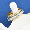 Brass Micro Pave Cubic Zirconia Finger Rings RJEW-D325-01PG-03-2