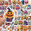 50Pcs Halloween PVC Self-Adhesive Stickers STIC-PW0013-009-5