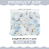 1Pc 3D Flower Milk Fiber Embroidery Fabric AJEW-LP0012-10-2