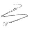 Tarnish Resistant 201 Stainless Steel Pendants Necklaces LS-NJEW-S063-TN460-1-2