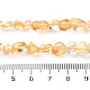 Heated Natural Citrine Beads Strands G-P497-01C-39-6