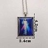 Square pendant DIY necklace pendant geometric jewelry accessories alloy gold-plated pendant WR8574-2-1