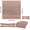 BENECREAT 8 Sheets Walnut Wood Sheet DIY-BC0005-38-2