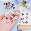 32Pcs 8 Colors Alloy Glass Charms FIND-ME0001-95-3