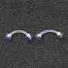 Acrylic Eyebrow Rings X1-AJEW-P084-06A-2