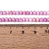 Anti-Tarnish Dyed Rondelle Glass Beads Strands EGLA-T021-3mm-17-13-4