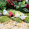 8pcs 8 Styles Synthetic Resin Parrot Display Decorations DJEW-WR0001-03-7