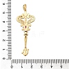 Brass Micro Pave Cubic Zirconia Big Pendants X1-KK-B147-04G-01-3