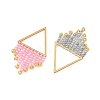 Glass Seed Beads Tassel Pendants PALLOY-MZ01455-2