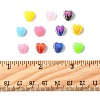 200Pcs 2 Colors ABS Plastic Beads KY-FS0001-42D-5