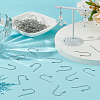 100Pcs 304 Stainless Steel Earring Hooks STAS-LP0001-57-3