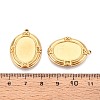 304 Stainless Steel Pendant Cabochon Settings STAS-T067-17G-3