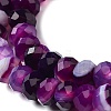 Natural Banded Agate/Striped Agate Beads Strands G-E605-A02-01D-3