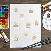 100Pcs Unfinished Wooden Cutcouts DIY-GF0013-50-6