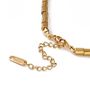 304 Stainless Steel Beaded Necklace for Men Women NJEW-P269-11B-G-3