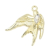 Alloy Pendants with Rhinestone PALLOY-R151-55G-1