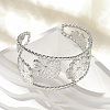 304 Stainless Steel Cuff Bangles for Women BJEW-Z096-04P-2