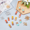 DIY Walnut Wooden Dangle Earring Making Kits DIY-OC0006-81-5