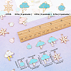 ARRICRAFT Weather Theme Alloy Enamel Pendants ENAM-AR0001-05-2